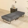 HOMCOM Składane łóżko gościnne z kółkami, materac 10 cm, Podgląd zdjęcia produktu 5
