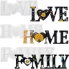 3 Stück Silikonform Gießformen, Love Home Family Epoxidharz Produktbild-Vorschau 1