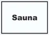 Sauna Schild mit Text Erholung Entspannung waagerecht A6 Produktbild-Vorschau 1