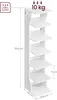 VASAGLE Shoe Rack Narrow 6 Tier Standing Rack platzsparend Produktbild-Vorschau 3