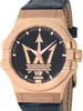 Maserati Herren Uhr POTENZA Analog Leder Armband blau Produktbild-Vorschau 13