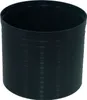 A black cylindrical extension piece for a basement drain. Produktbild-Vorschau
