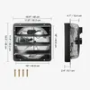 SucceBuy 406 mm Abluftventilator mit Jalousie, EC-Motor Produktbild-Vorschau 6
