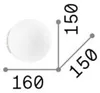 Ideal Lux MAPA BIANCO G9 applique ⌀150mm dimmerabile bianco Anteprima dell’immagine prodotto 2