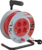 EMOS 4-er Mini-Kabeltrommel 15m, 4-fach Kabelrolle, Indoor Leitungsroller mit Kurbel, Überhitzungssc Produktbild-Vorschau