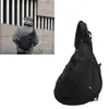 Grand sac sling noir, sac à dos sling imperméable en tissu Voir les images du produit 2