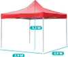 Skládací zahradní pavilon - různé typy -  2,9x2,9m - Náhled obrázku produktu 5