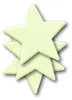 A stack of light green stars with soft shadows. Podgląd zdjęcia produktu
