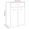 vidaXL Schuhschrank Räuchereiche 60x35x84 cm Holzwerkstoff Produktbild-Vorschau 8