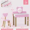 Ensemble de coiffeuse pour enfants AIYAPLAY avec tabouret Voir les images du produit 3