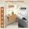 HOMCOM Sofatablett Armlehne Bambus Klappbar mit Produktbild-Vorschau 5
