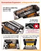 Collage of images showing internal components of a mini PC and their expansion capabilities. Produktbild-Vorschau