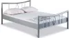Metallbett Luisa – 160 x 200 cm / silbergrau Produktbild-Vorschau 1