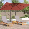 vidaXL Sonnenschirm Terrakotta 351 x 250 x 260 cm Produktbild-Vorschau 3