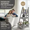 TTL HOME Blumenleiter Flower Ladder M 108x41x40cm hellgrau Produktbild-Vorschau 5