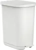 A white pedal bin shown from a three-quarter front angle against a white background. Produktbild-Vorschau