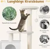 COSTWAY Kratzbaum mit Katzenschrank, All-in-One Katzenhaus, Produktbild-Vorschau 6