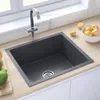 vidaXL Lavello da incasso a mano in acciaio inox nero Anteprima dell’immagine prodotto 9