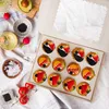 Famanu Taartdoos 10 Stück - Cupcake Boxen mit Einsätzen und Produktbild-Vorschau 3