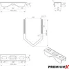 PremiumX BASIC X120-48 Dachsparrenhalter 120cm Mast Kappe Produktbild-Vorschau 8