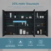 doporro Spiegelschrank Wandschrank in matt Anthrazit 120x70 Produktbild-Vorschau 4