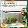 Akwarium szklane PawHut o pojemności 41 litrów z systemem Podgląd zdjęcia produktu 5