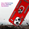 A red phone case is shown falling onto a rocky surface, with text overlay indicating 'FULL PROTECTION OF ALL AROUND THE DEVICE'. Anteprima dell’immagine prodotto