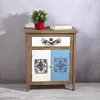 Mucola Sideboard Used Look BraunWeiß Wandschrank Highboard Produktbild-Vorschau 2