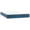 vidaXL Boxspringbett mit Matratze Dunkelblau 120x200 cm Produktbild-Vorschau 6