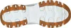 The bottom view of a white and brown sneaker. Produktbild-Vorschau