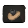 MuchoWow® Laptop Hülle 17 Zoll Laptoptasche Hund - Gemälde Produktbild-Vorschau 1