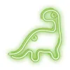 A neon green outline of a dinosaur on a white background. Produktbild-Vorschau