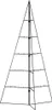 vidaXL Metall-Weihnachtsbaum für Dekorationen Schwarz 140 Produktbild-Vorschau 11