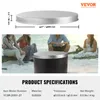 A collage showing a diagram of a round lid with dimensions and a lifestyle shot of people sitting on a beach with a fire pit. Produktbild-Vorschau