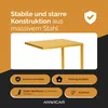 Anwicar Beistelltisch Sofatisch Laptoptisch Weiß 60x40x33 Produktbild-Vorschau 4