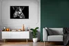 MuchoWow® Gerahmtes Poster Giraffe auf schwarzem Produktbild-Vorschau 6