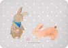 Mr. & Mrs. Panda magnet Hasen Muschel - Grau Pastell - Produktbild-Vorschau 1