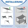 Sunnylaxx 3x4m Sonnensegel Rechteckig, Wasserdicht Produktbild-Vorschau 6