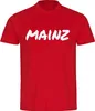 multifanshop Herren T-Shirt - Mainz - Textmarker, rot, Produktbild-Vorschau 1