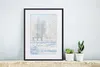 MuchoWow® Gerahmtes Poster Schnee - Bäume - Winter 30x40 cm Produktbild-Vorschau 6