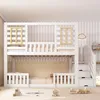 Merax Etagenbett Kinderbett 90x200cm mit Stauraum und Produktbild-Vorschau 4
