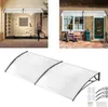 XMTECH Vordach Haustürvordach 300x100cm Pultbogenvordach Produktbild-Vorschau 1