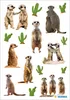 HERMA  15785 HERMA Sticker DECOR Erdmännchen, Papier Anteprima dell’immagine prodotto 2