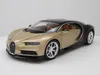 Welly 24077G Bugatti Chiron 2017 gold schwarz 1:24 Produktbild-Vorschau 1