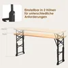 GOPLUS Bierzelttisch Höhenverstellbar, 168,5 cm Biertisch Produktbild-Vorschau 4