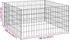 vidaXL Quadratischer Komposter 100 x 100 x 50 cm Eisen Produktbild-Vorschau 7