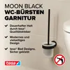 tesa MOON BLACK WC-Bürstengarnitur mattschwarz Anteprima dell’immagine prodotto 12