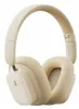 A pair of beige wireless headphones is shown against a white background. Anteprima dell’immagine prodotto
