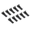 A collection of black belt clips arranged in rows on a white background. Voir les images du produit