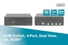 DIGITUS KVM přepínač 4portový 4K HDMI Dual Display - KVM Náhled obrázku produktu 5